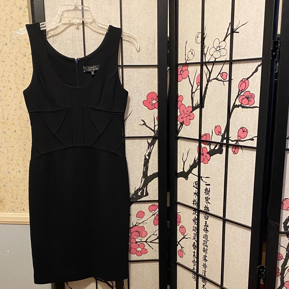 Robert Rodriguez Black Midi Dress